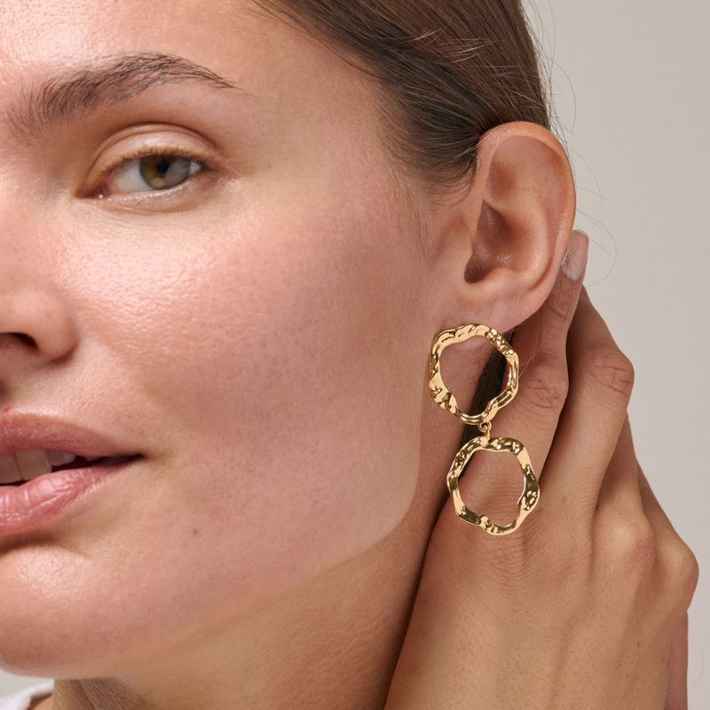 Enamel Earring Miriam Gold 