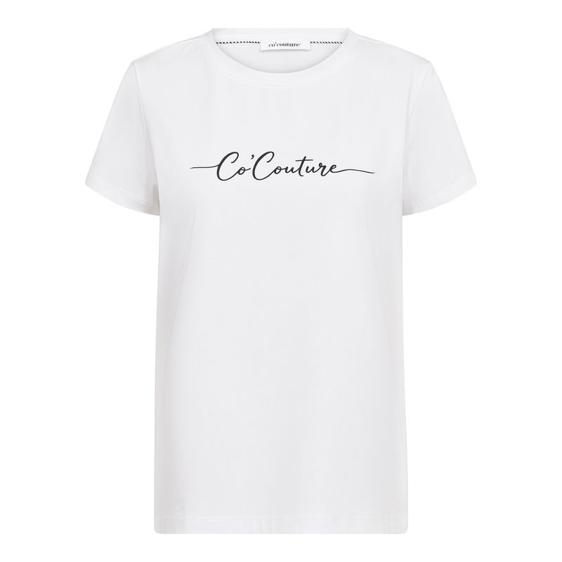  Cocouture Signature Cript Tee White 
